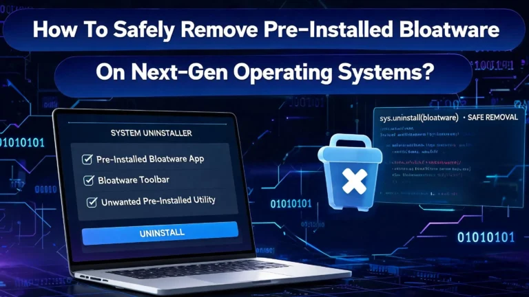 How To Safely Remove Pre Installed Bloatware On Next Gen Operating Systems?