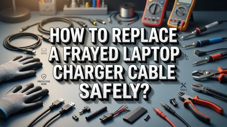 How To Replace A Frayed Laptop Charger Cable Safely?