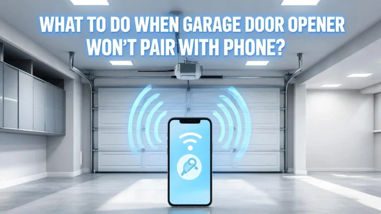 What to Do When Garage Door Opener Won’t Pair With Phone?