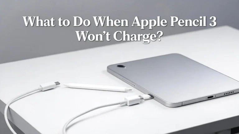 What to Do When Apple Pencil 3 Won’t Charge?