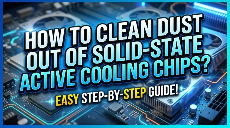 How To Clean Dust Out Of Solid State Active Cooling Chips?
