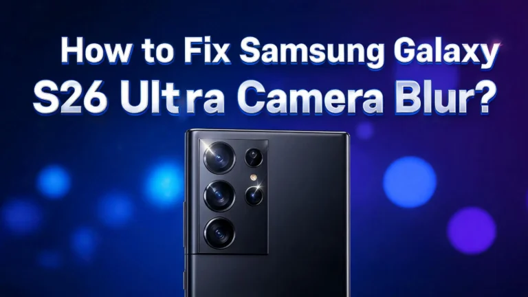 How to Fix Samsung Galaxy S26 Ultra Camera Blur?