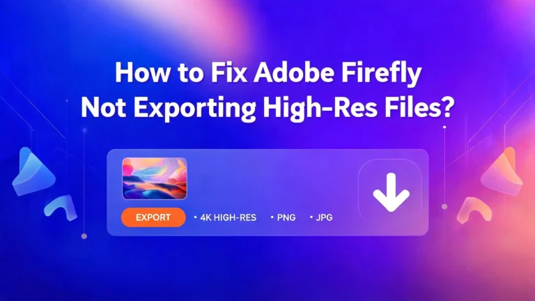 How to Fix Adobe Firefly Not Exporting High Res Files?