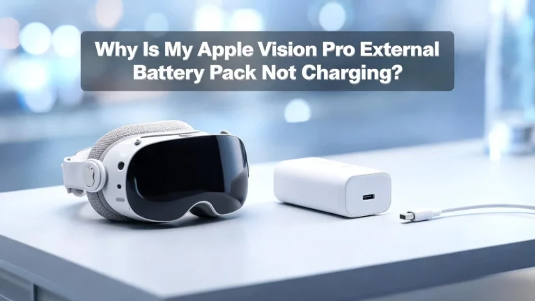 Why Is My Apple Vision Pro External Battery Pack Not Charging?