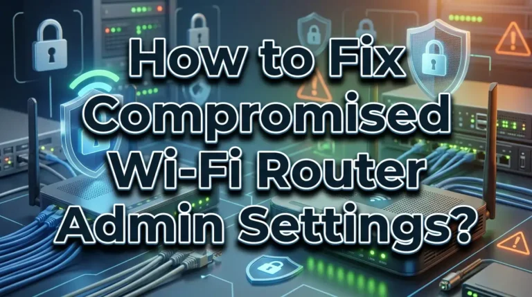 How to Fix Compromised Wi-Fi Router Admin Settings?
