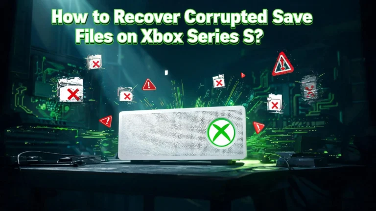How to Recover Corrupted Save Files on Xbox Series S?