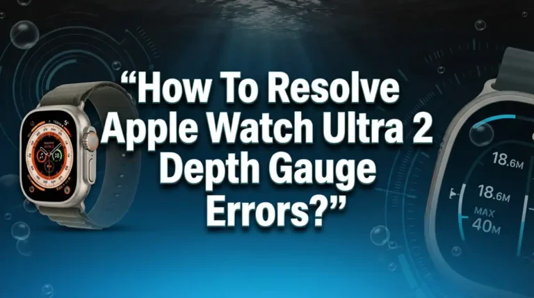 How To Resolve Apple Watch Ultra 2 Depth Gauge Errors?