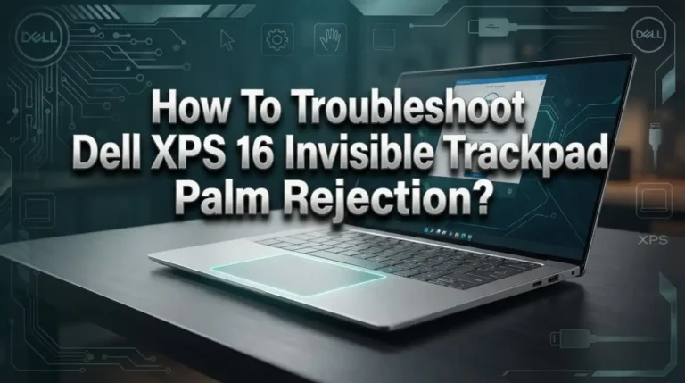 How To Troubleshoot Dell XPS 16 Invisible Trackpad Palm Rejection?