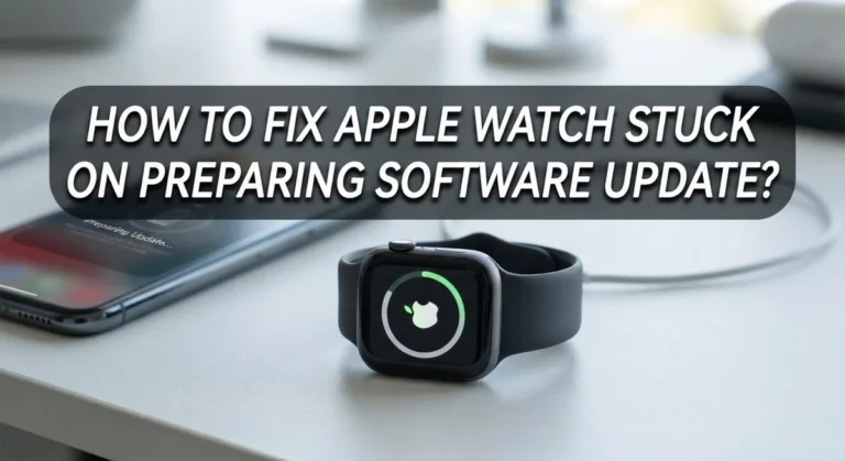 How To Fix Apple Watch Stuck On Preparing Software Update?