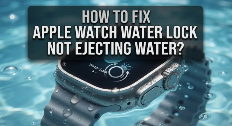 How To Fix Apple Watch Water Lock Not Ejecting Water?