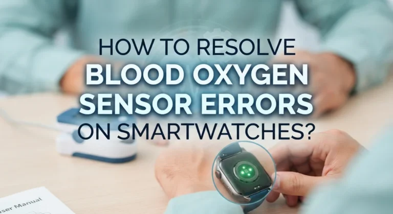 How To Resolve Blood Oxygen Sensor Errors On Smartwatches?